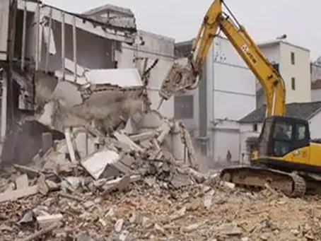 周矶管理区旧房改造拆除